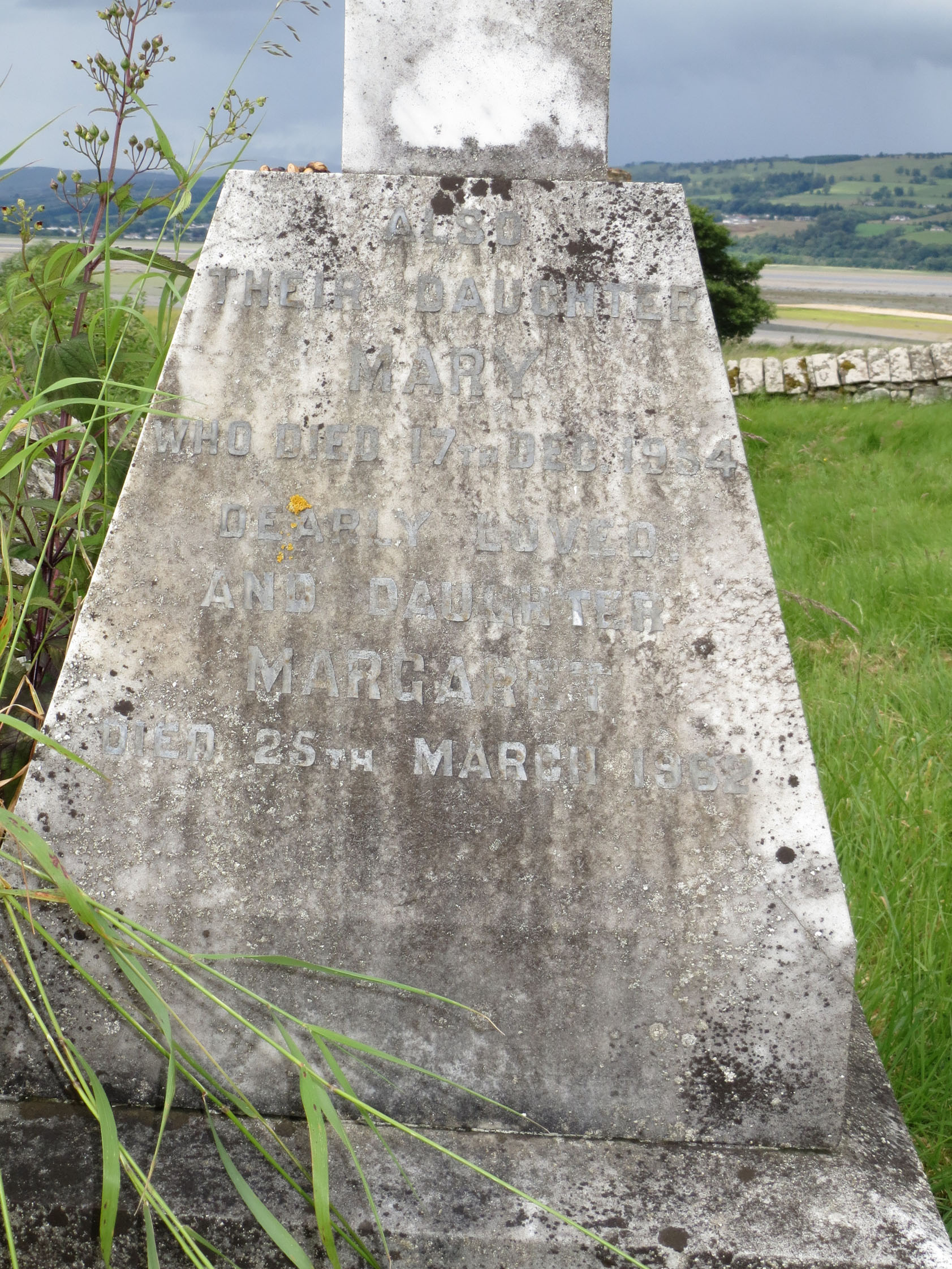 Photo of headstones/Mary McLennan d 1954 & Margaret McLennan d 1962 MI Urquhart & Logie Wester